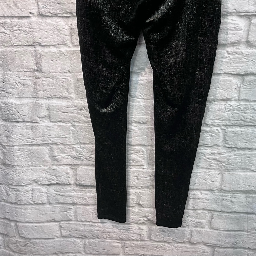 Spanx Velvet Shine Legging - Black & Good Metallic Soft Medium Shaping - Large - Picture 8 of 10